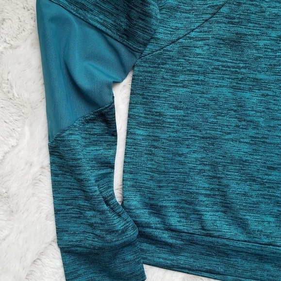 Mta Sport Athleisure Turquoise Long Sleeve Crew Neck Top Size L - Picture 2 of 7